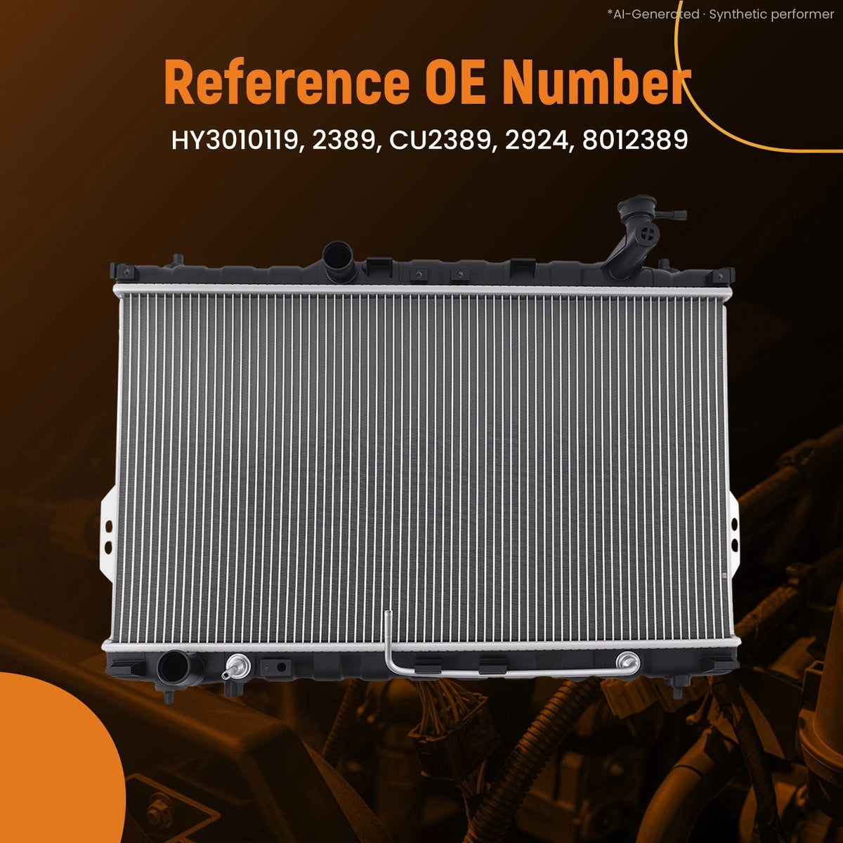 Cooling Radiator Assembly for Hyundai Santa Fe (2001–2006) 2389