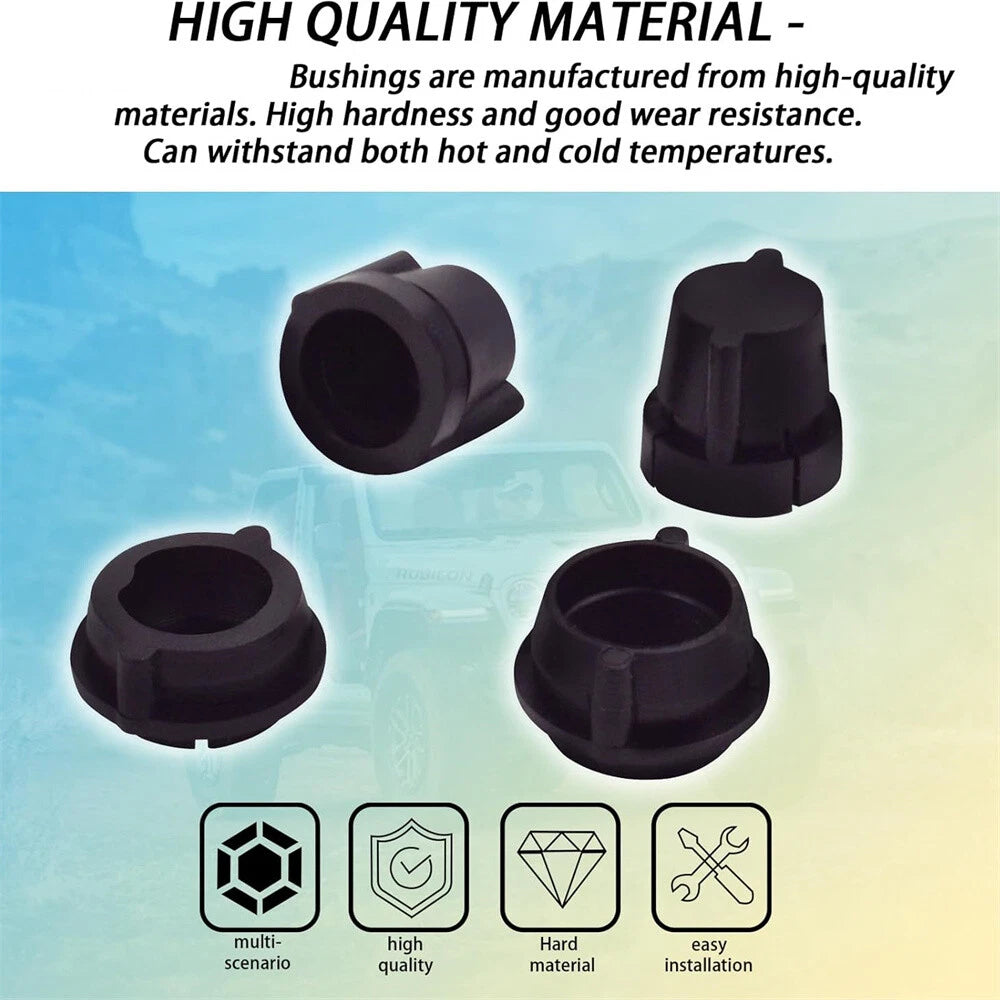 Set of 4 Windshield Wiper Linkage Bushings for Jeep Wrangler YJ (1987–1995)