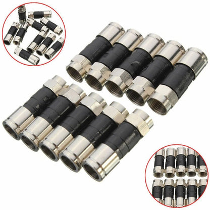 RG6 Compression Snap Seal Plug Connector for Sky Satellite Virgin Cable