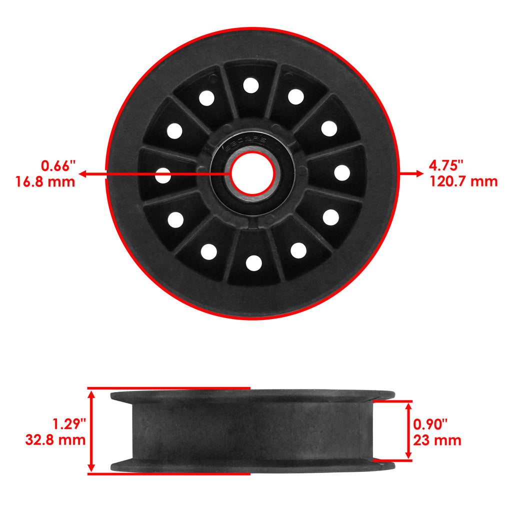 Idler Deck Pulley Replacement for Exmark QST23KC482 (2022–2024)