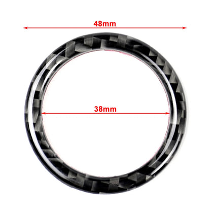 For Mercedes-Benz A B C GLC GLA Carbon Fiber Engine Start Stop Button Ring Cover