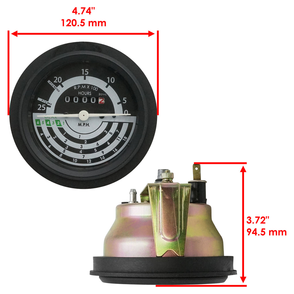 Tachometer Gauge Replacement for John Deere 2840 3030 3130 (1960–1960)