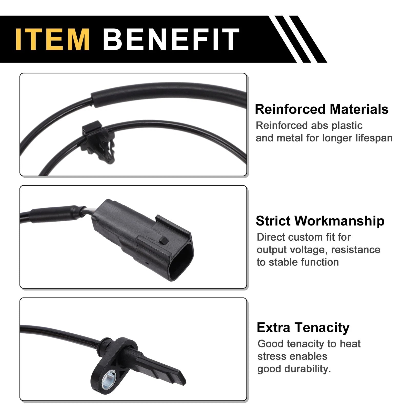 ABS Wheel Speed Sensor Replacement for Mazda CX-3 1 Piece Left Front (2016–2022)