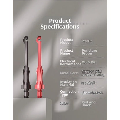 4mm Test Probe Tail for Safe Polarity Identification