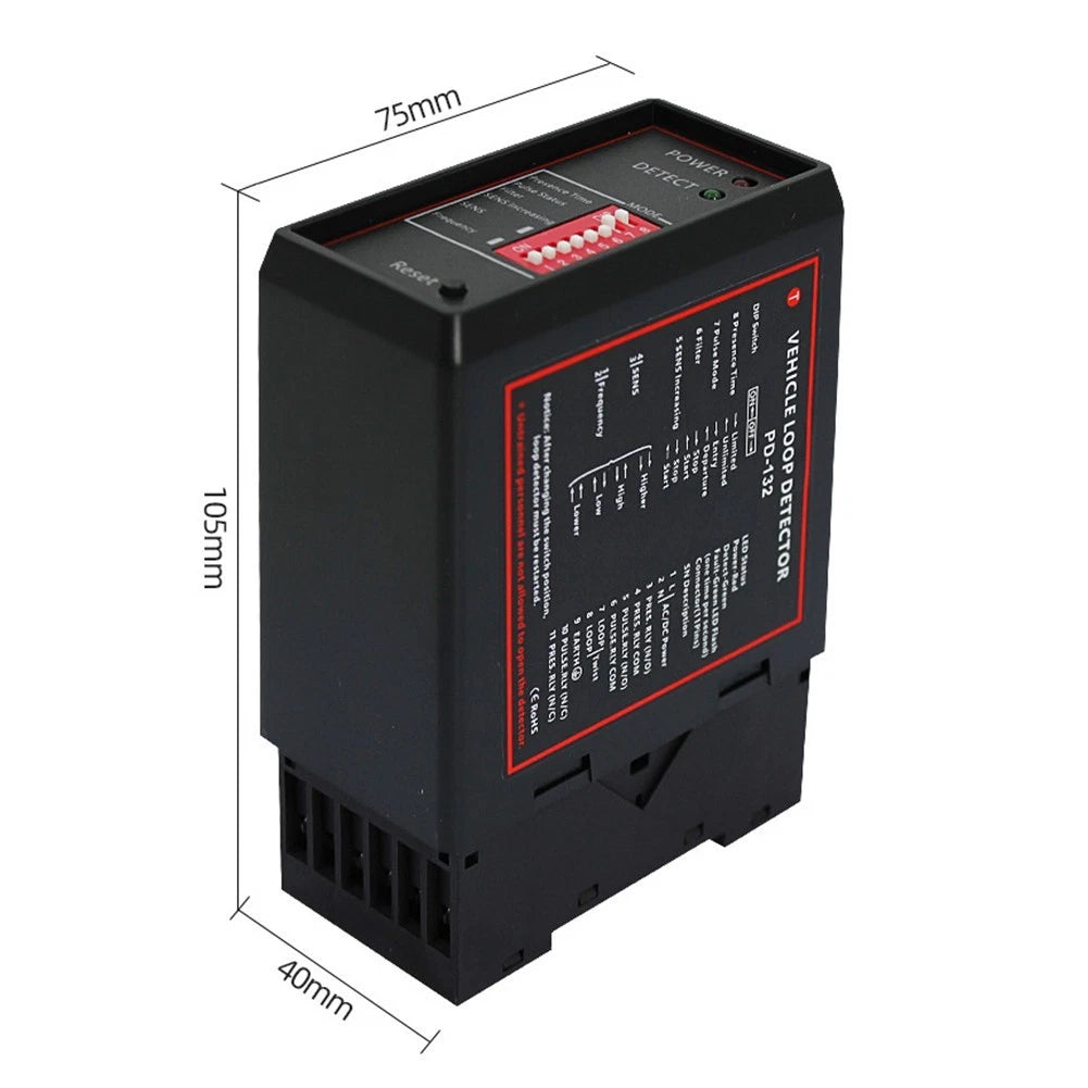 Induction Loop Detector DP132 for Automatic Doors (DC12V24V Applications)