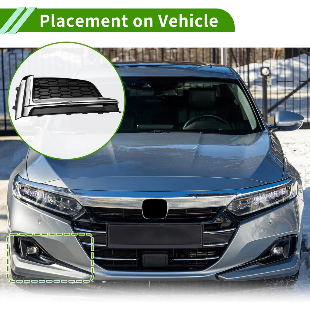 Right Front Fog Light Grill Replacement for Audi A5 S5 (2017–2020)