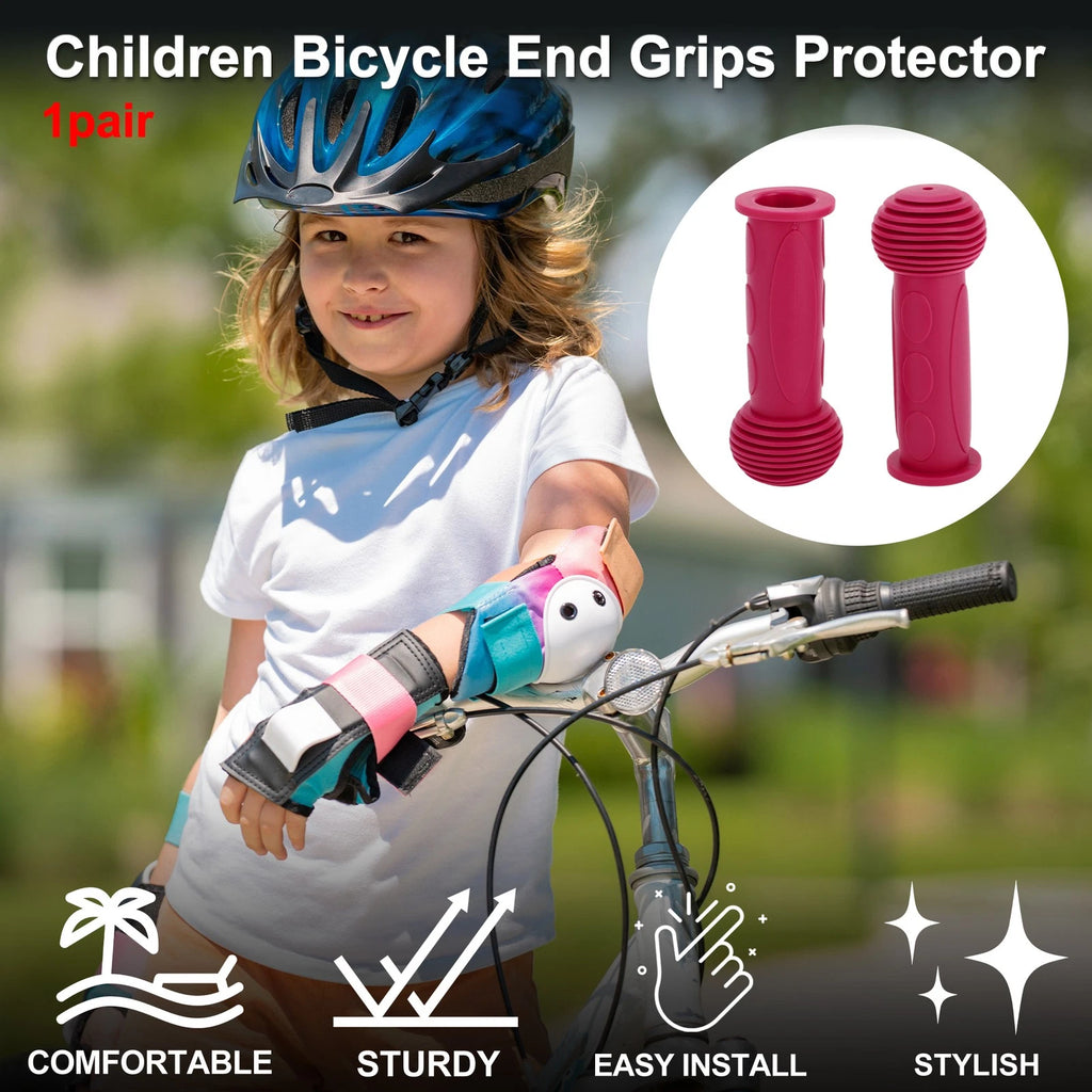 Handlebar Grip Covers 110mm Soft MTB End Grips Protector for Pink 1 Pair