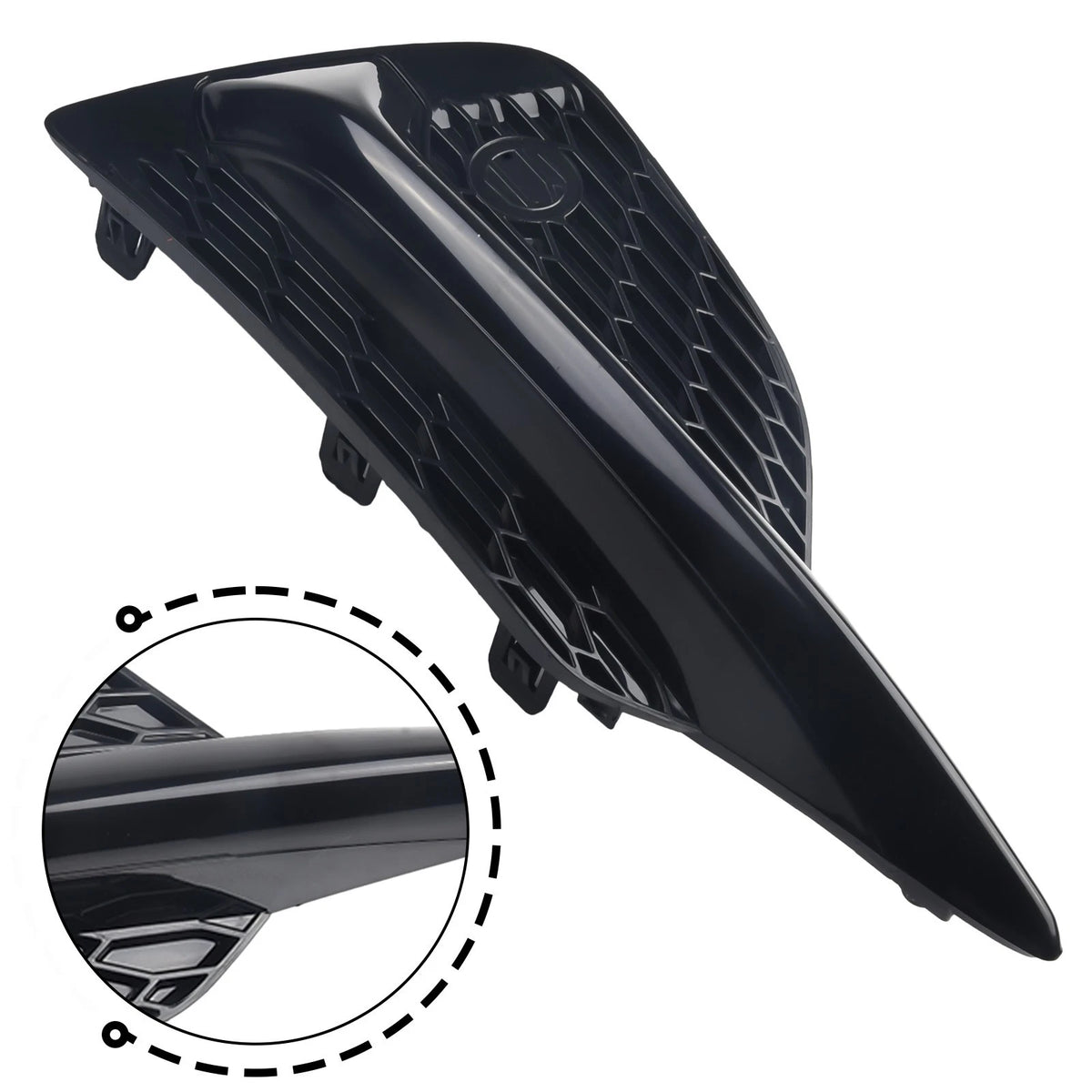 Fog Light Cover for Nissan Rogue Sport (2022) Black Easy Install