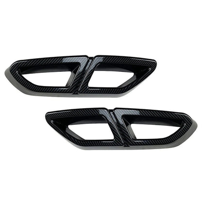 Rear Exhaust Muffler Tail Pipe Cover for VW Passat B8 (2016–2019) Carbon Fiber