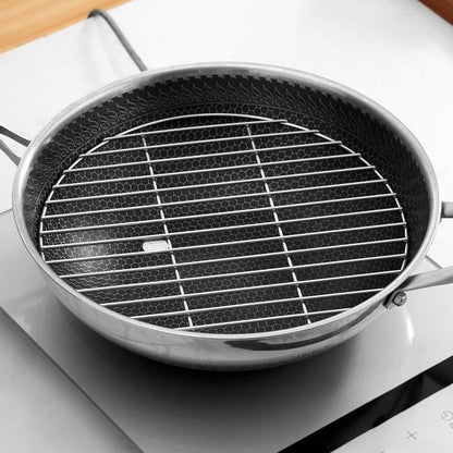 Round Steamer Rack for (316 Stainless Steel, Rust Resistant)