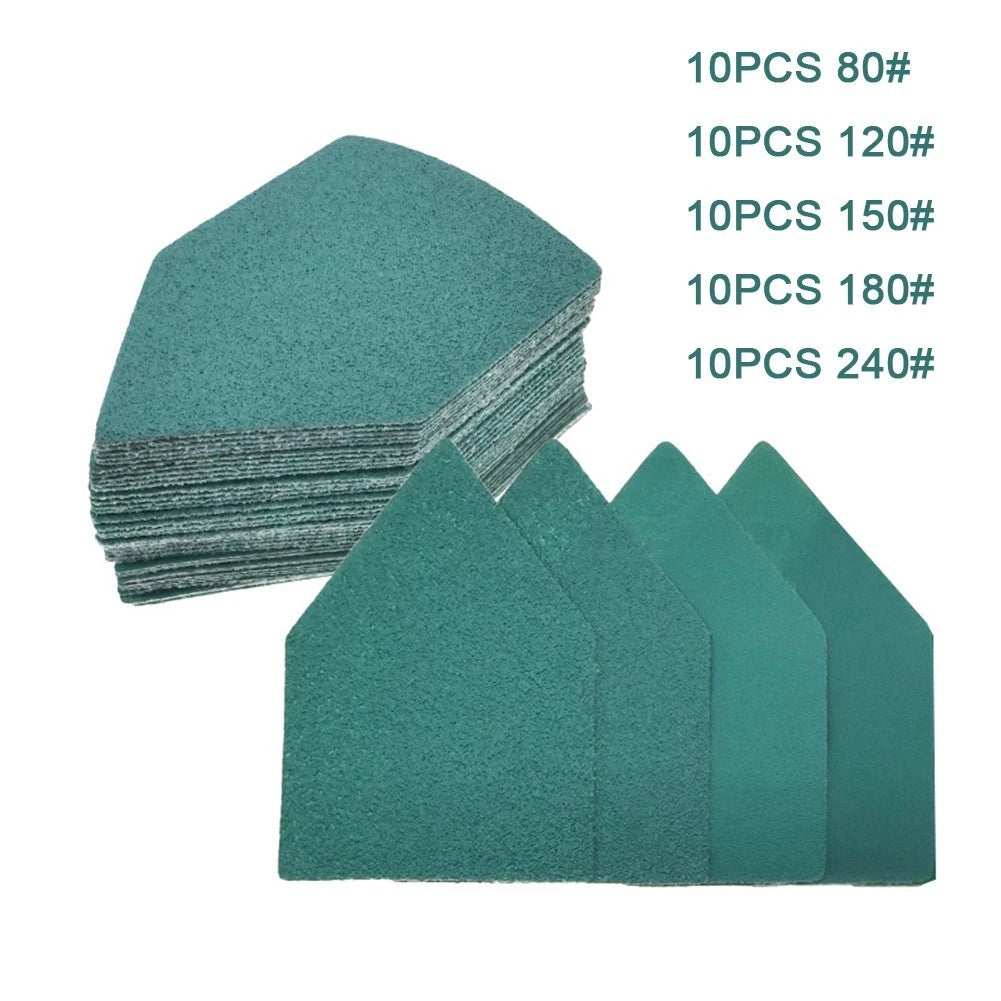 50 Pack Sandpaper Sheets Assorted Grits 65x92mm for Sanders