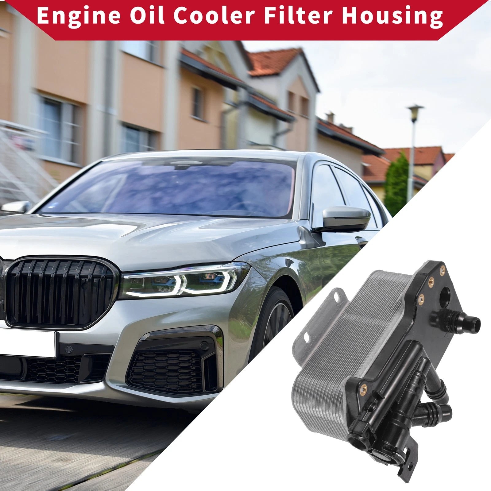 Engine Oil Cooler Filter Housing Replacement for BMW 528i (2008–2013)