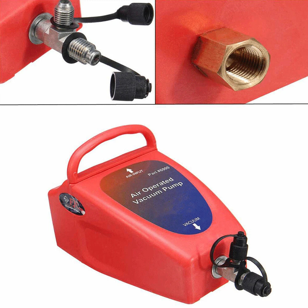 Pneumatic 4.2CFM Air Operated Vacuum Pump Auto A/C Air Conditioning System Tool