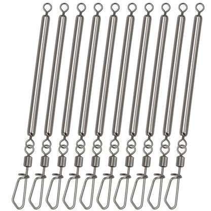 Anti-Bite Bar Fishing Wire Leader 5.8cm Silver Swivel