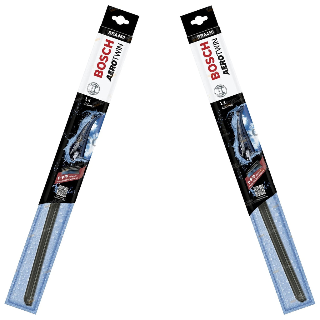 Front Pair Bosch Aerotwin Wiper Blades for Mini Cabrio (2004–2010)