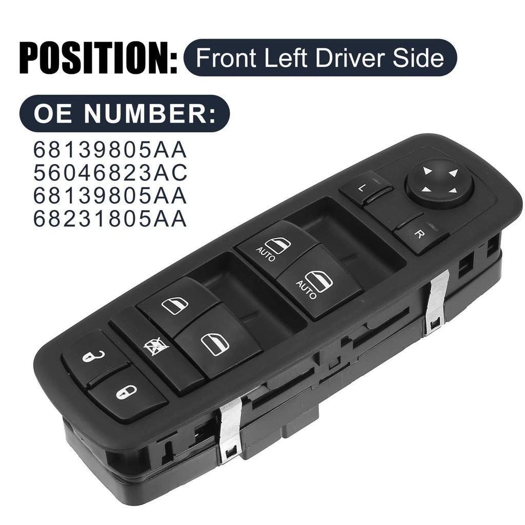 Window Switch Button Panel Master Control for Ram 5500 (2011–2019)
