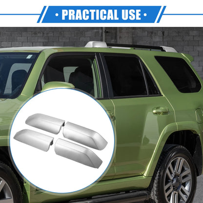 Set of 4 Roof Rack Side Rails End Covers for Toyota 4Runner (2010–2022) Silver