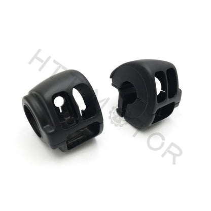 Black Switch Housing Cover Kit for Harley Road King (1996–2013), Dyna (1996–2011), Softail