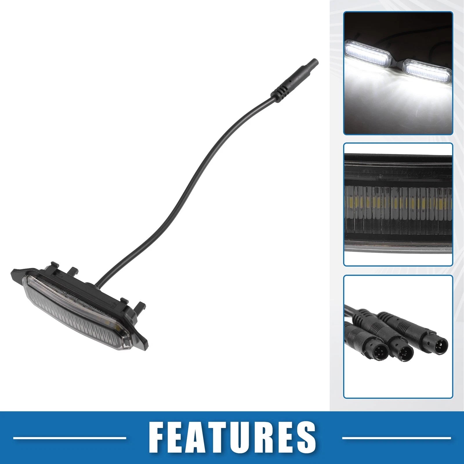 Front Grille LED Light Set for Toyota RAV4 (2019–2022) White LED Black