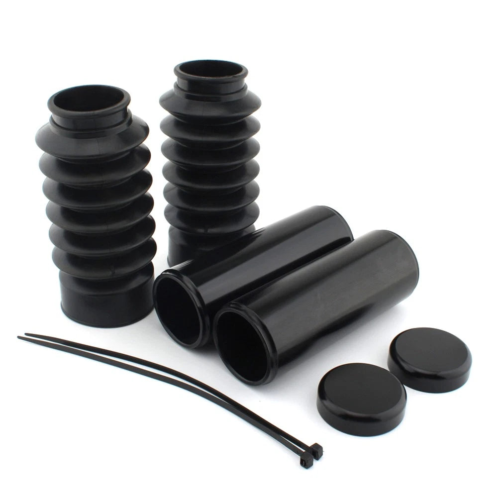 Front Fork Cover Tube Cap Kit Protector For Harley-Davidson Street Bob 2018-2024