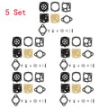 Set of 5 Carb Rebuild Kits for Tillotson RK-23HS RK-17HS Homelite X-12 XL