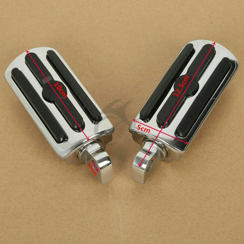 1 1/4" Engine Guard Highway Bars Footpegs Mount Clamps for Harley Yamaha Suzuki
