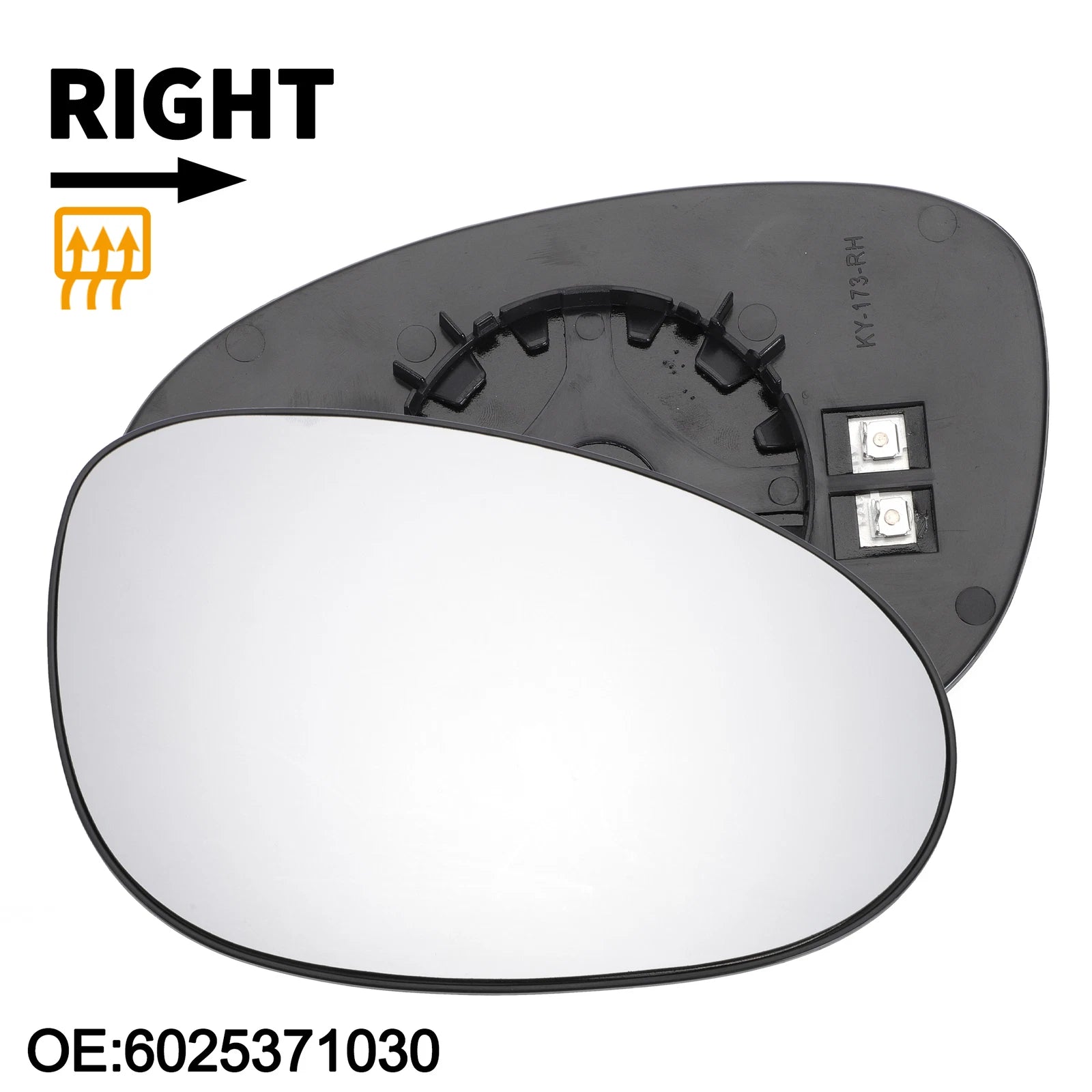 Heated Right Side Mirror Glass for Renault Espace (1997–2002)