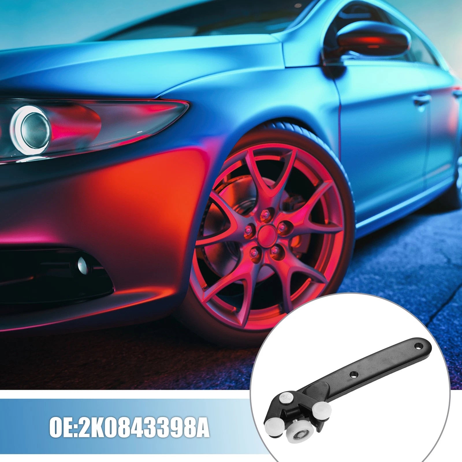 Sliding Door Roller Lower Right Replacement for Volkswagen Caddy (2003–2018)