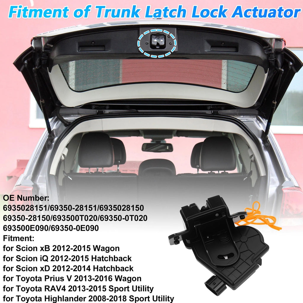 Rear Trunk Latch Lock Actuator for Scion xB (2012–2015) 6935028151