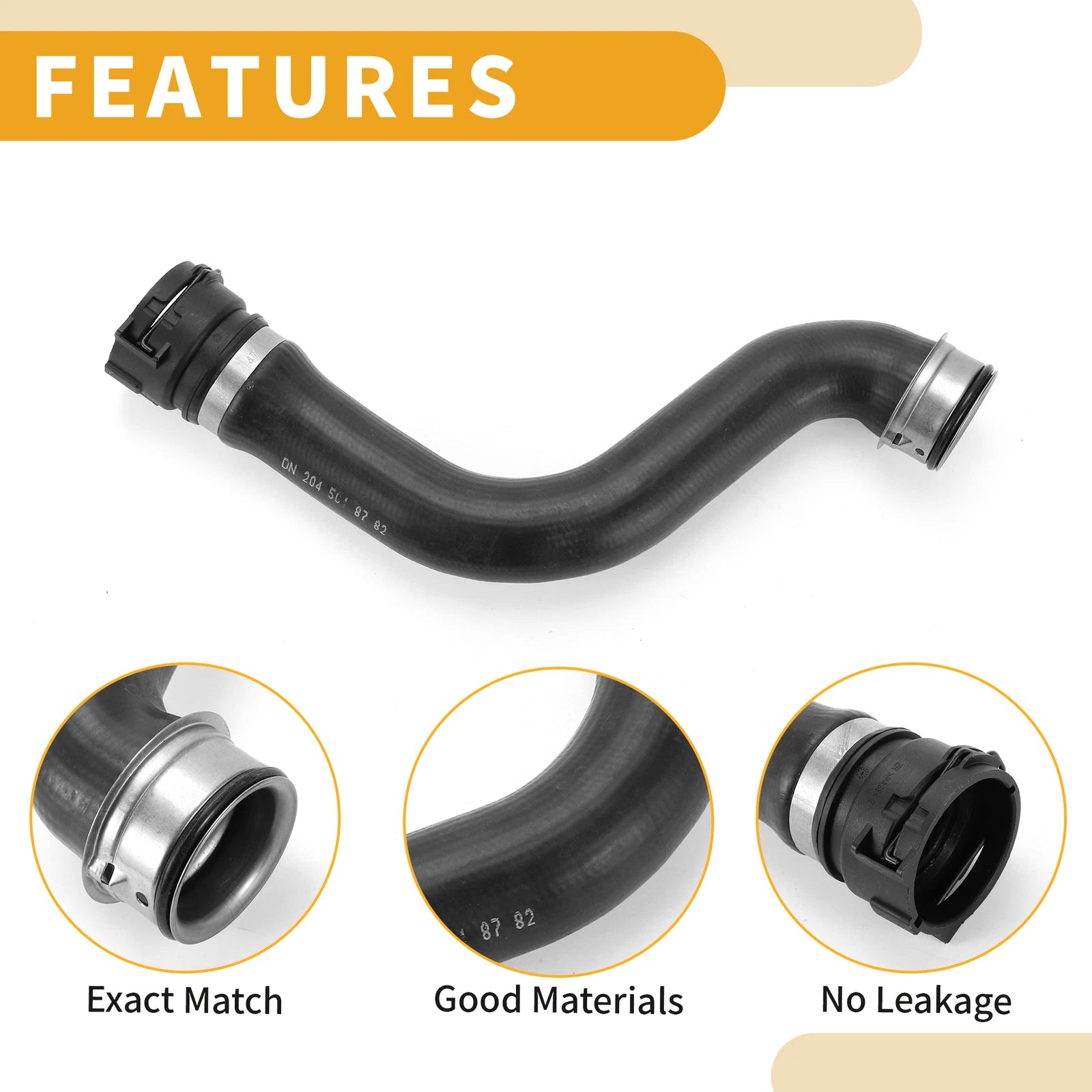 Radiator Hose for Mercedes-Benz C-Class E-Class GLK-Class (No.A2045018782)