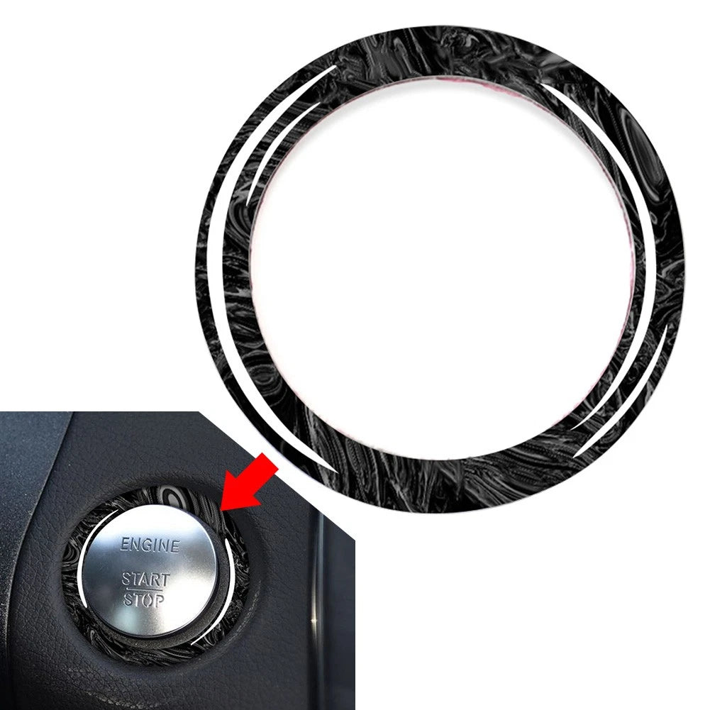 Push Start Button Ring Trim for Benz A B CLA Class W176 W246 (2013–2019)