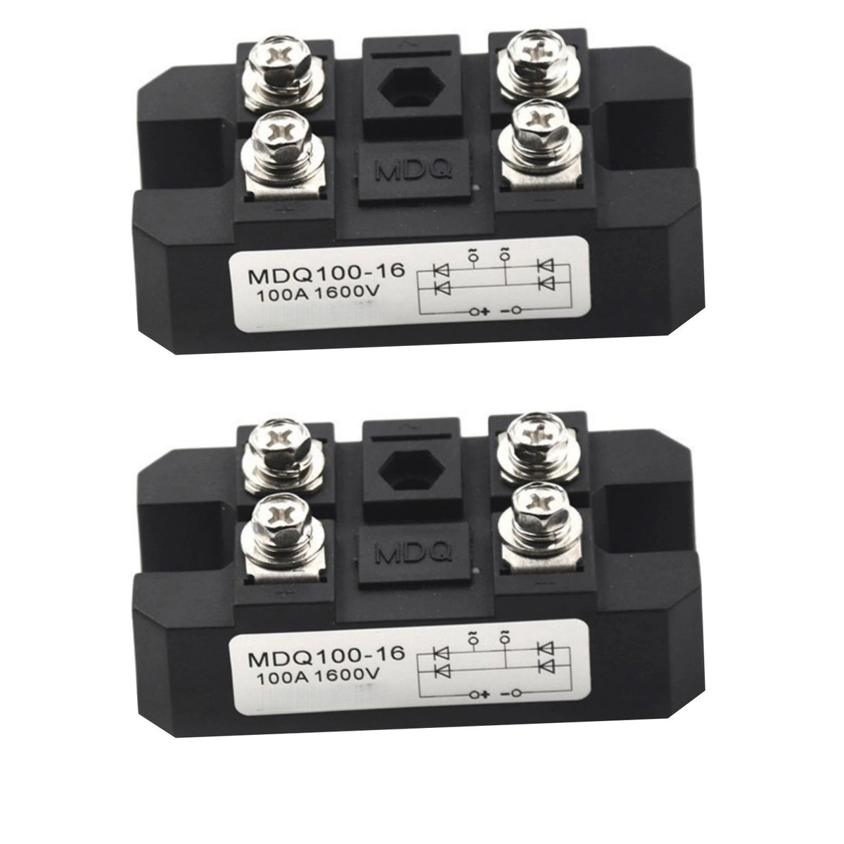 2 Pack Bridge Rectifier 100A 1600V for AC to DC Power Converter
