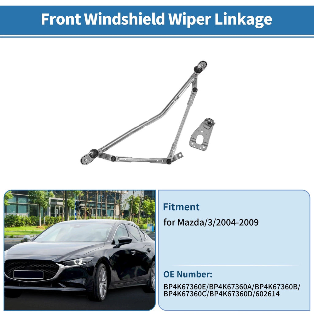 Front Windshield Wiper Linkage Replacement for Mazda 3 (2004–2009)