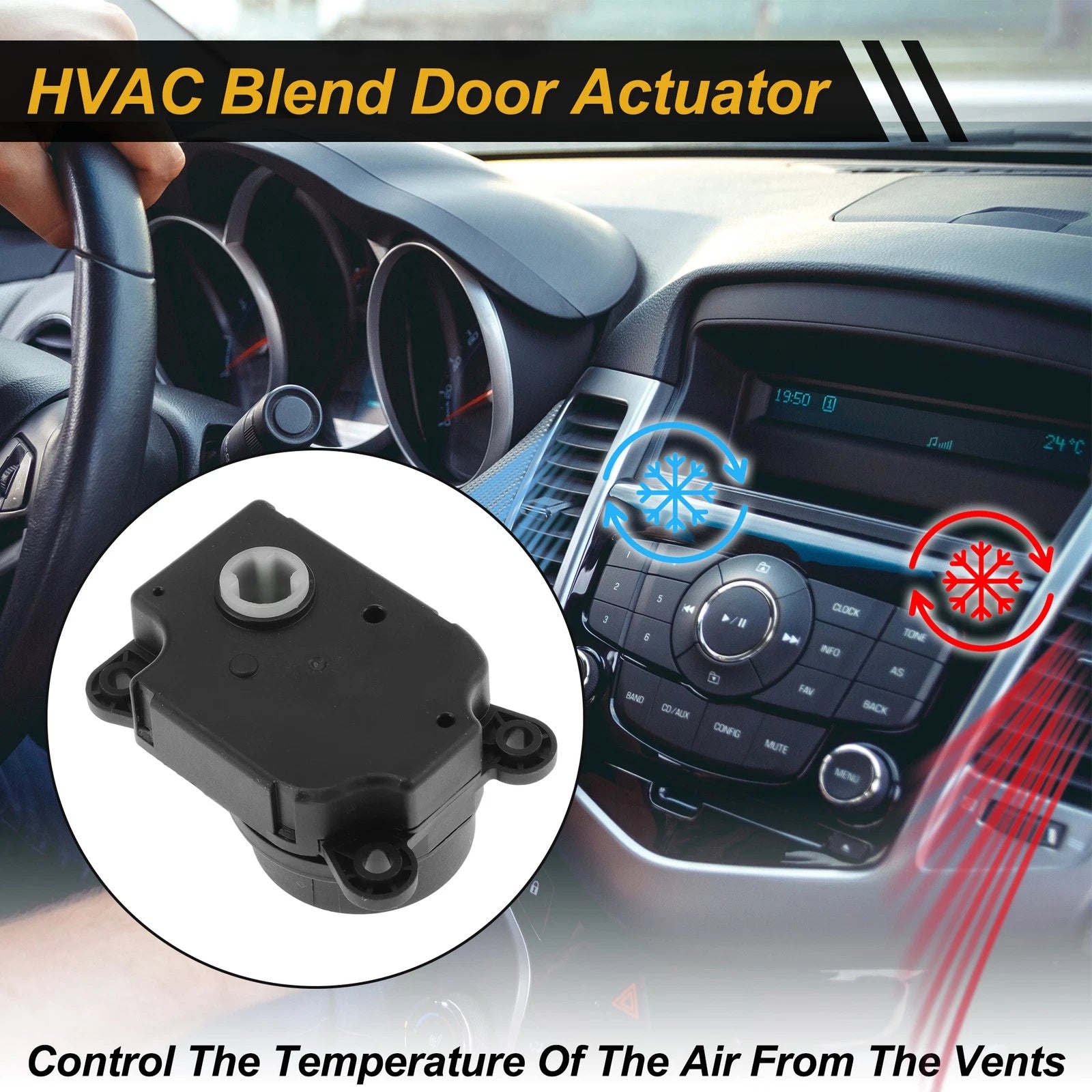 HVAC Heater Blend Door Actuator Replacement for Buick Encore (2013–2022)