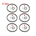 Set of 6 Carburetor Needle Seat Kit for Tecumseh V40 V50 V60 (631021, 631021A, 621021B)