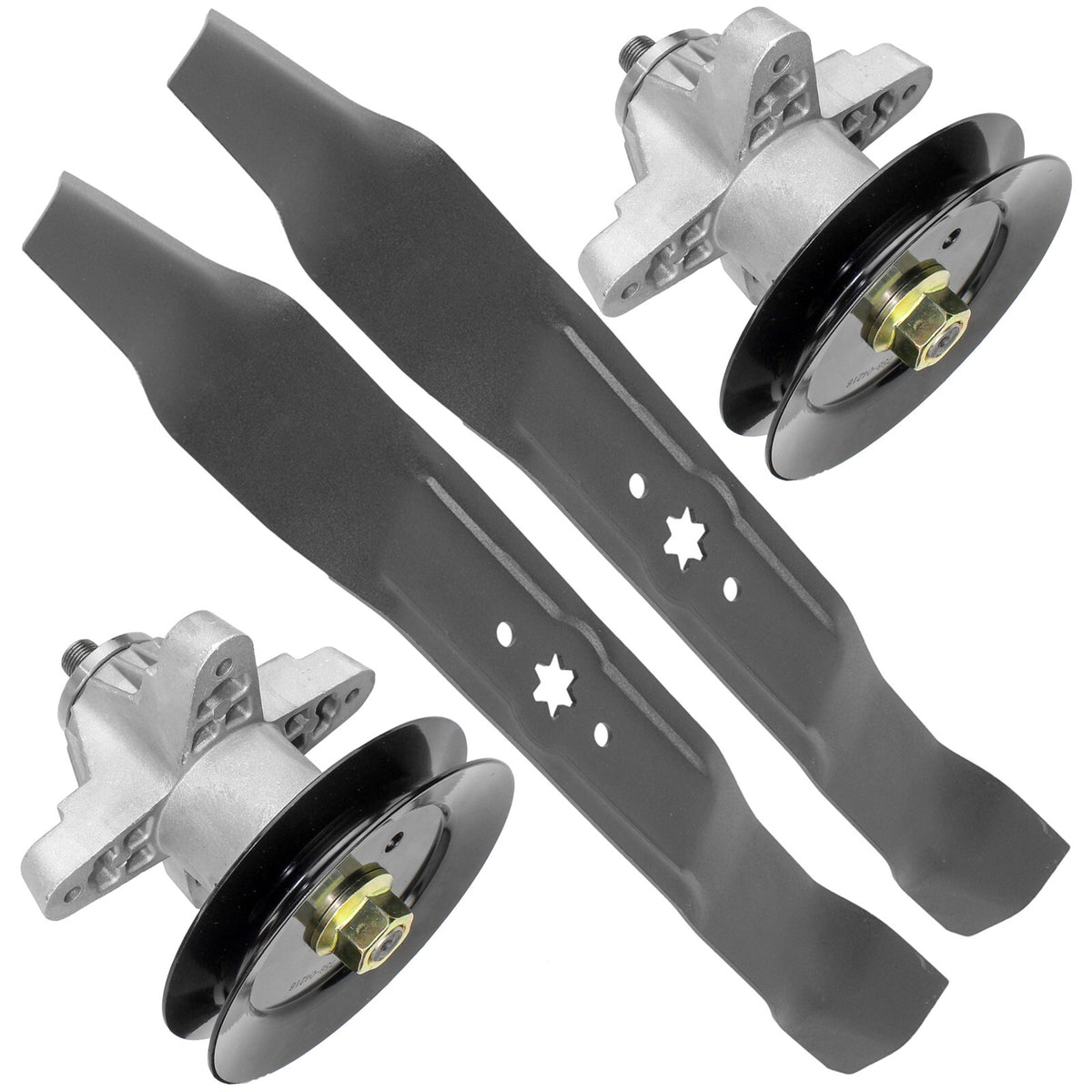 Deck Spindle Assembly with Pulley and Blade for John Deere RZT 42 (2007–2012)