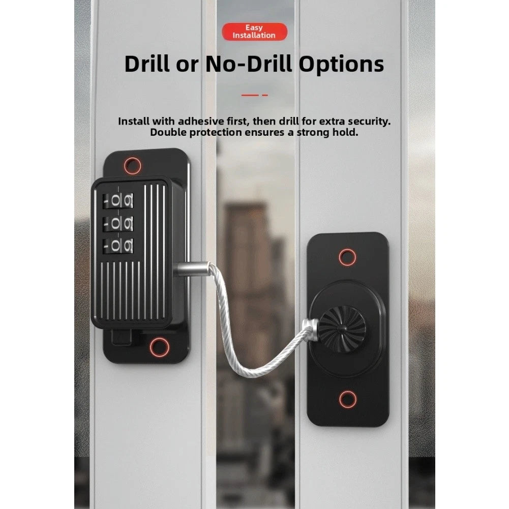 3-Digit Code Refrigerator Lock for Child Safety