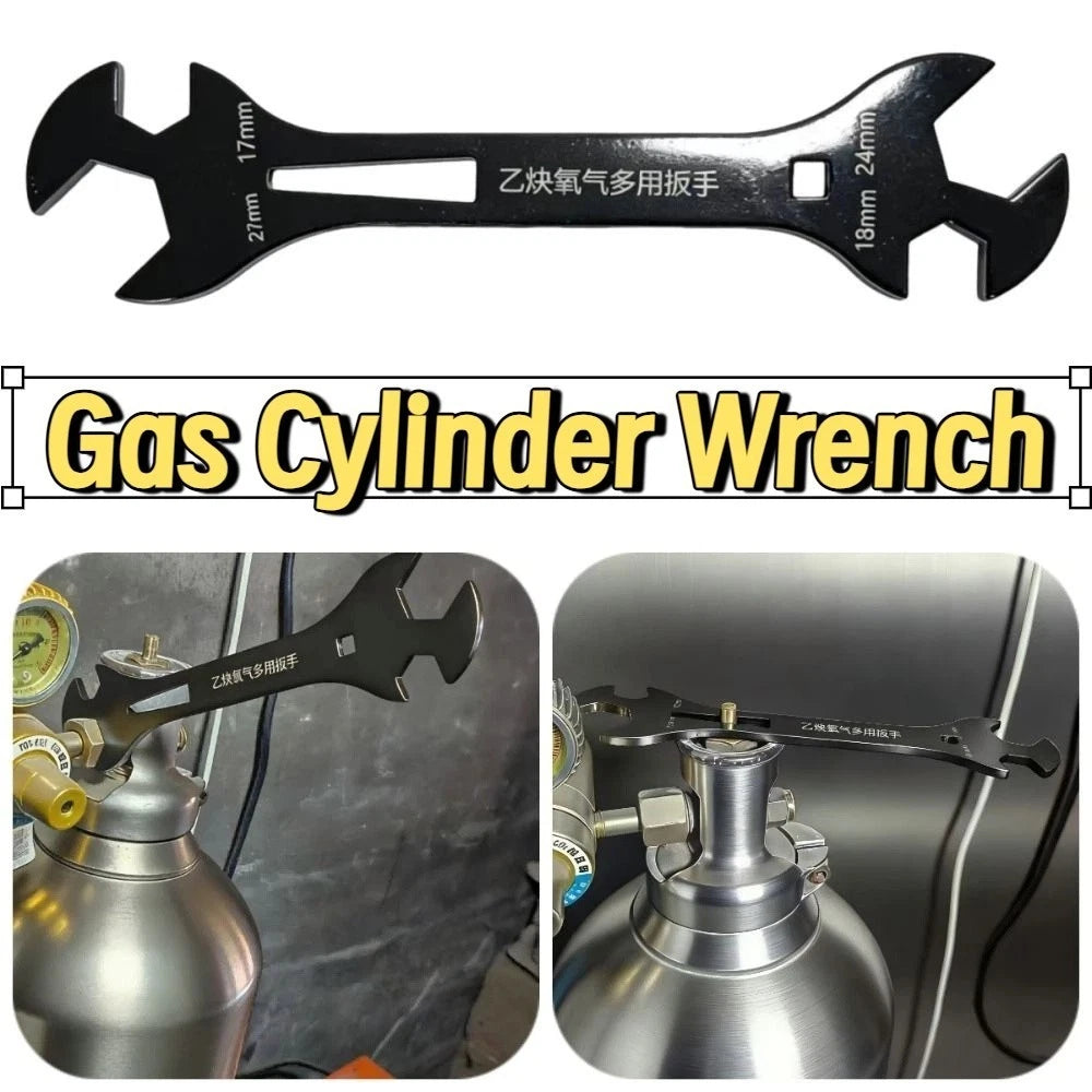 Multi-Function Wrench for Gas Cylinder Valves (HVAC Welding)