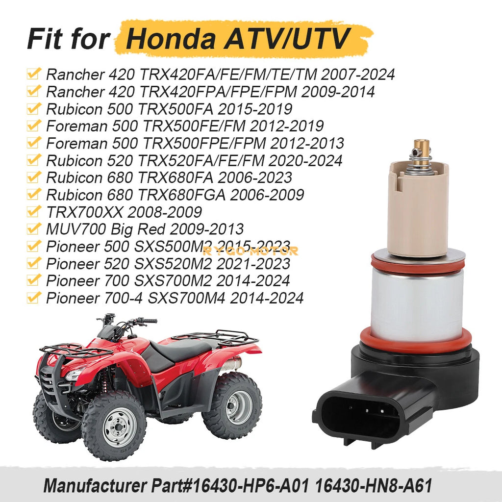 Idle Air Control Valve 16430-HP6-A01 for Honda Rincon Rancher Pioneer Foreman (2003–2021)