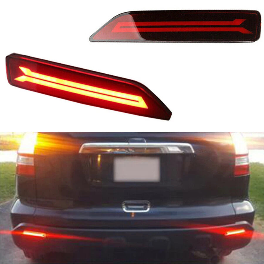 1 Pair Car Rear Bumper Reflector Turn Signal Light Lamp For Honda CRV 07-09