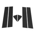 Pillar Window Trim Set Replacement for Chevy Trailblazer (2021–2024) Black