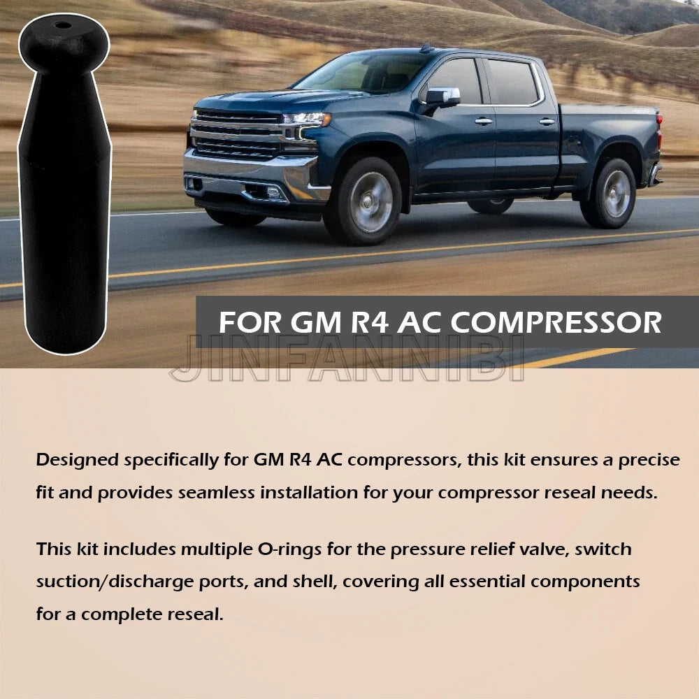 R4 AC Compressor Reseal Kit & O-Ring Installer Tool for GM