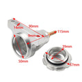 Upgraded Billet Hydraulic Clutch Reservoir for Universal Application (Silver)