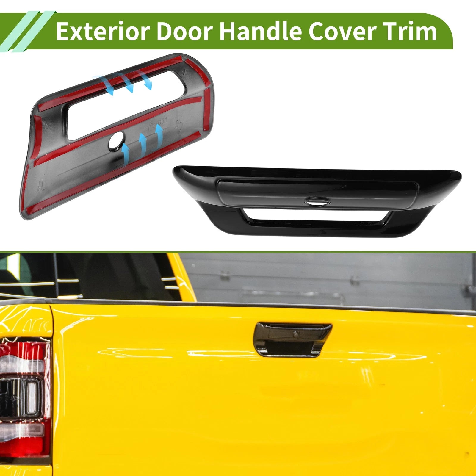 Exterior Door Handle Cover Trim Tailgate for Dodge Ram 1500 2500 3500 (1)