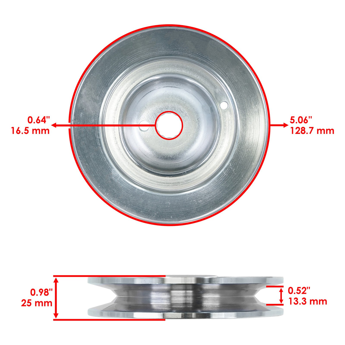 Deck Spindles with Pulley for Briggs and Stratton 46 Inch Tractor (2005–2005)