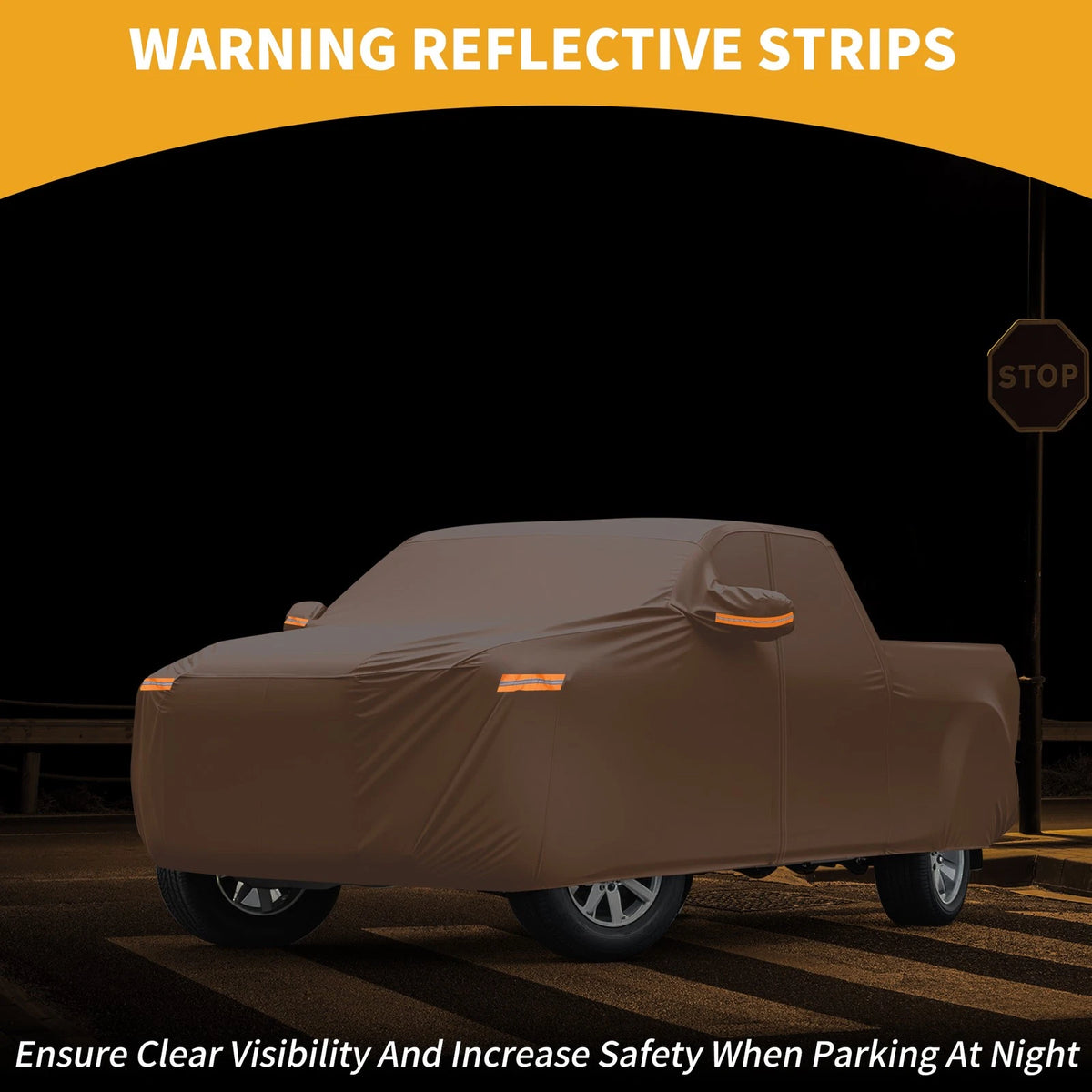 Waterproof Car Cover for Ford Maverick (2022–2023) - Orange, Zippered