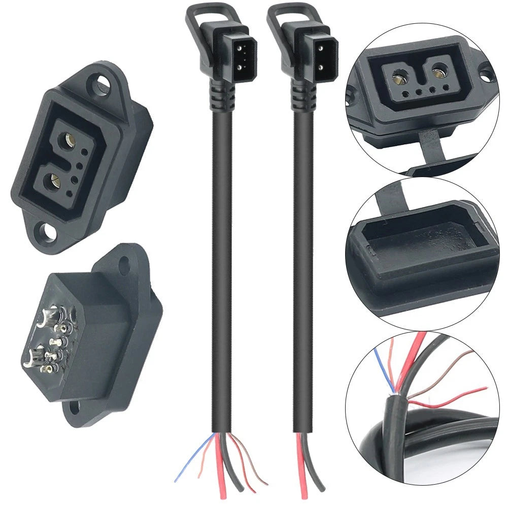 Flexible Male Elbow ACDC Power Connector for Lithium Energy Products