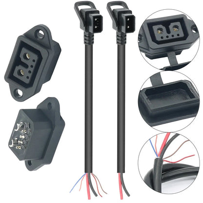 Flexible Male Elbow ACDC Power Connector for Lithium Energy Products