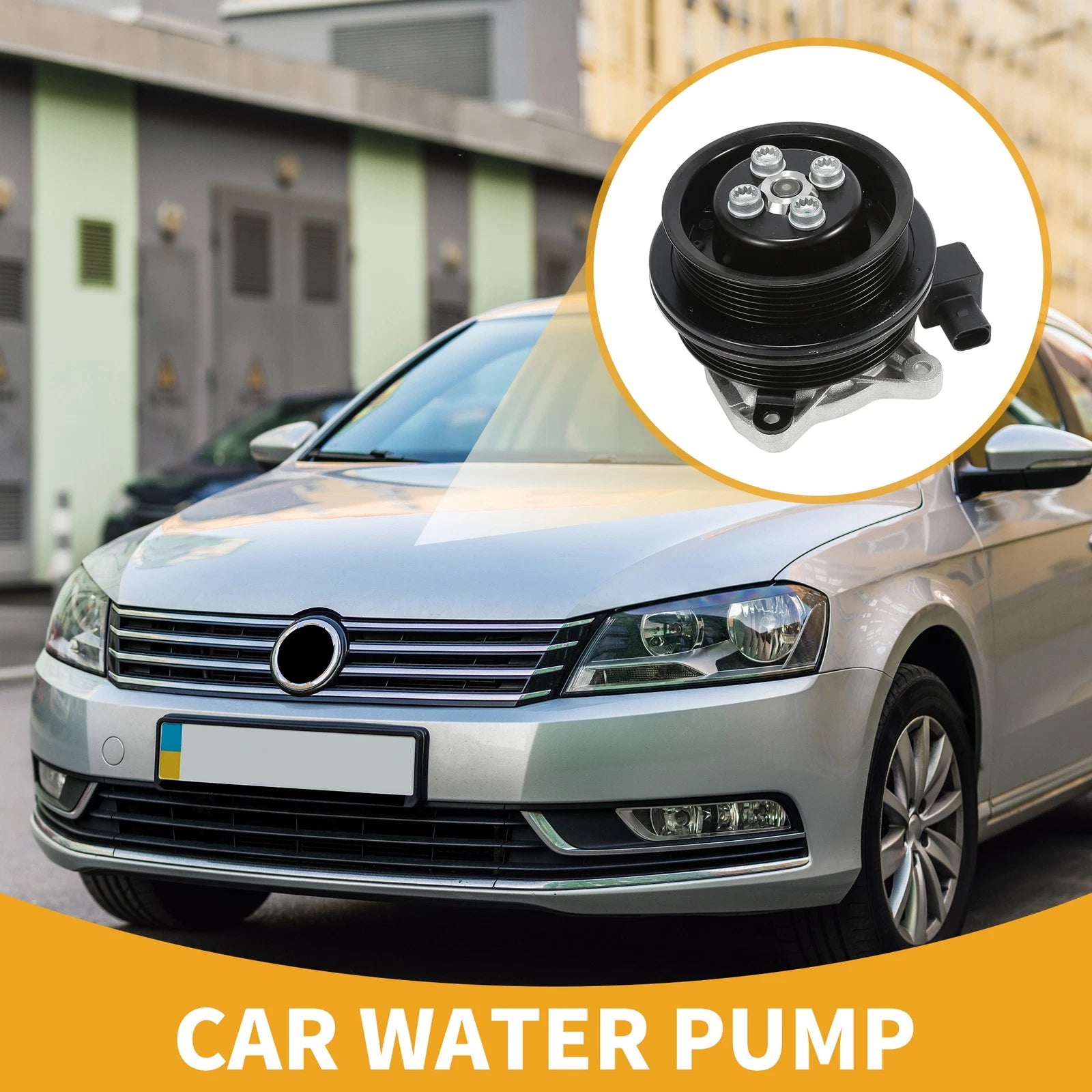 Water Pump with Gasket for Audi A1 (2011–2014) and VW Jetta (2016–2018)