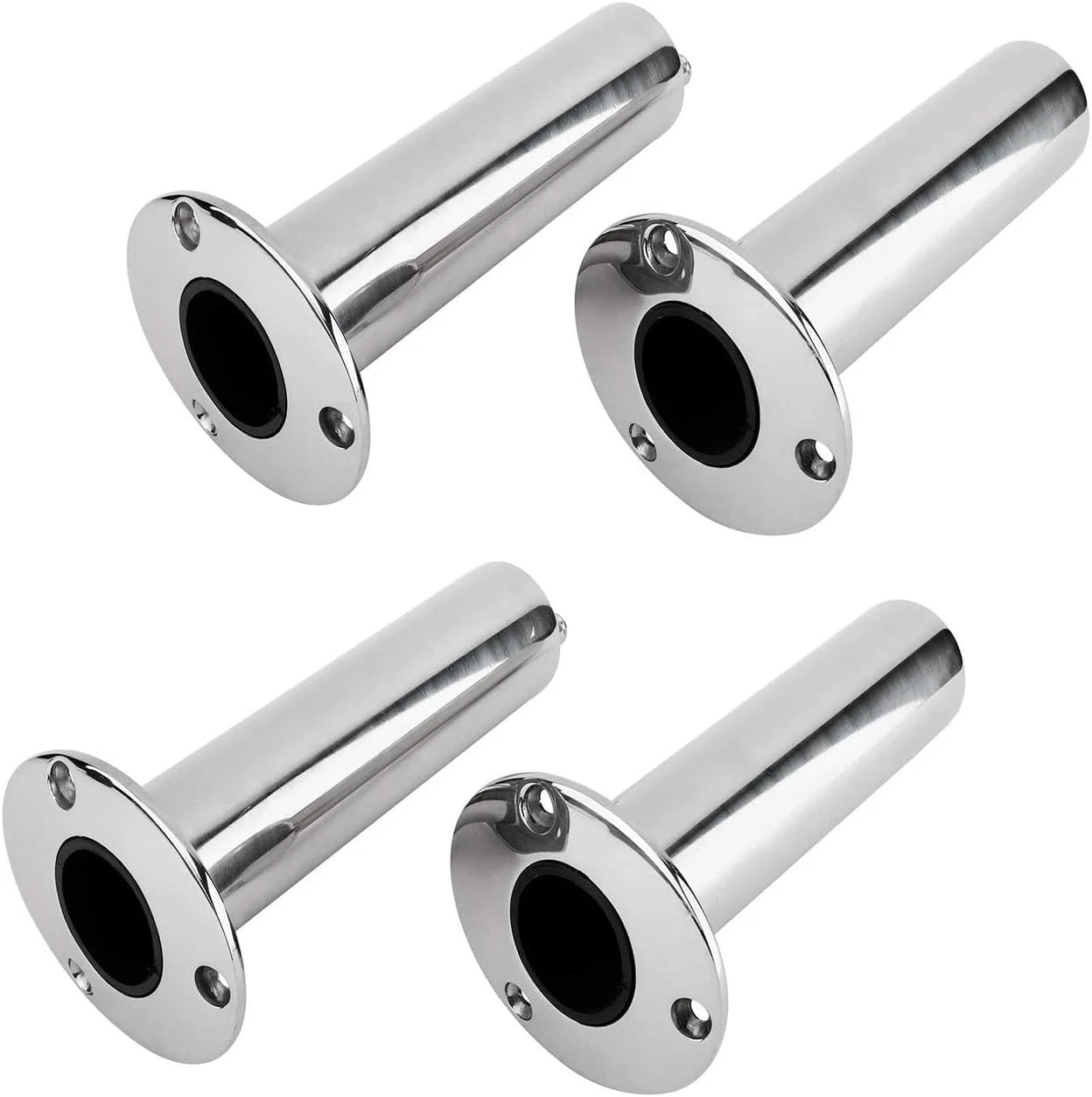 4 Pack Fishing Rod Holders for Boat (90 Degree, Stainless Steel 316)
